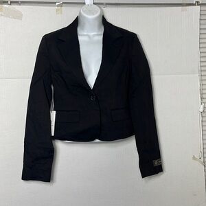NWT Aritzia Babaton color Black Mastery Linen Blazer